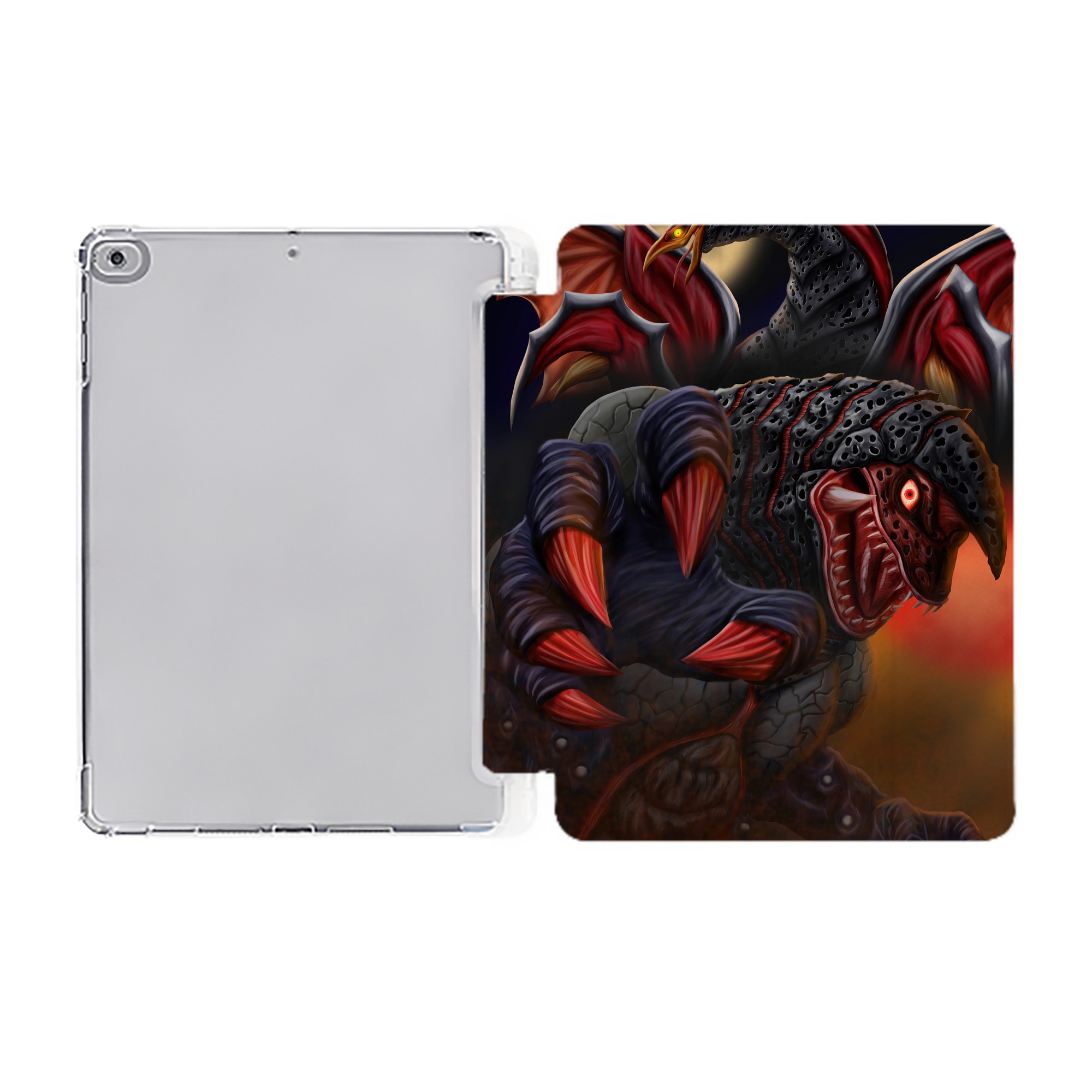 （画像用） ウルトラマン Ultraman IPad ケース ペン収納付き 三つ折りスタンド PUレザー×シリコン 対応機種9.5/10.5/10.9インチ